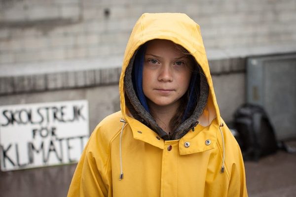 Greta Thunberg, photo by Anders Hellberg vi Wikimedia Commons